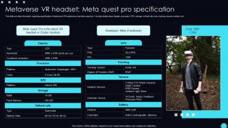 Metaverse Quest Pro Specification Unveiling Opportunities Associated With Metaverse World AI SS V