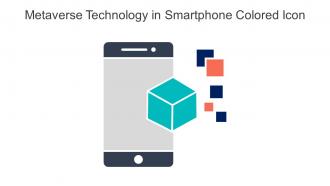 Metaverse Technology In Smartphone Colored Icon In Powerpoint Pptx Png And Editable Eps Format