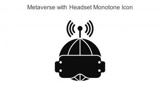 Metaverse With Headset Monotone Icon In Powerpoint Pptx Png And Editable Eps Format