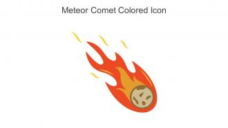 Meteor Comet Colored Icon In Powerpoint Pptx Png And Editable Eps Format