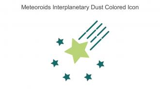 Meteoroids Interplanetary Dust Colored Icon In Powerpoint Pptx Png And Editable Eps Format