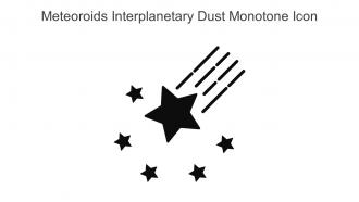 Meteoroids Interplanetary Dust Monotone Icon In Powerpoint Pptx Png And Editable Eps Format