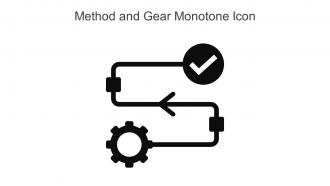 Method And Gear Monotone Icon In Powerpoint Pptx Png And Editable Eps Format