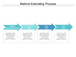 Method estimating process ppt powerpoint presentation professional format ideas cpb