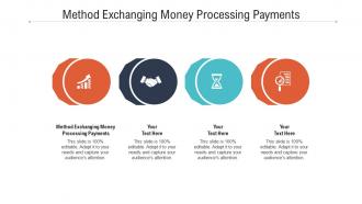 Method exchanging money processing payments ppt powerpoint presentation portfolio tips cpb