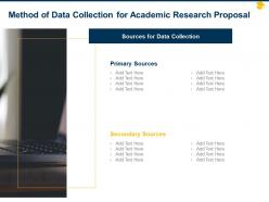 Method of data collection for academic research proposal ppt powerpoint brochure