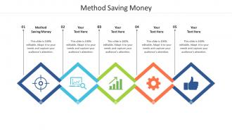 Method saving money ppt powerpoint presentation infographics shapes cpb