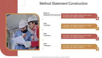 Method Statement Construction In Powerpoint And Google Slides Cpb