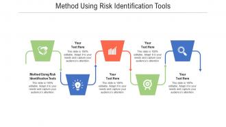 Method using risk identification tools ppt powerpoint presentation show skills cpb