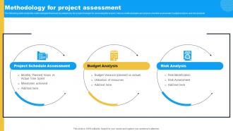 Methodology For Project Assessment Project Feasibility Assessment To Improve