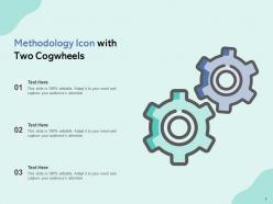 Methodology Icon Arrows Strategies Gear Research Cogwheel Bulb