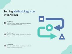 Methodology Icon Arrows Strategies Gear Research Cogwheel Bulb