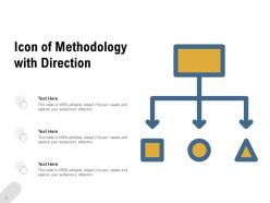 Methodology icon flowchart arrow direction strategy gear business structure organization circle