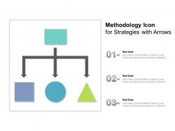 Methodology icon for strategies with arrows