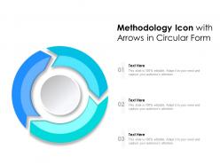 Methodology icon with arrows in circular form