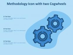 Methodology icon with two cogwheels