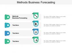 Methods business forecasting ppt powerpoint presentation icon guidelines cpb