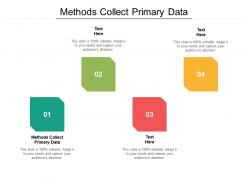 Methods collect primary data ppt powerpoint presentation infographic template graphics cpb
