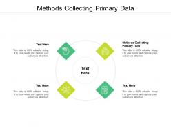 Methods collecting primary data ppt powerpoint presentation model template cpb