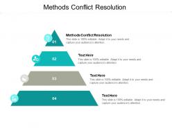 Methods conflict resolution ppt powerpoint presentation pictures templates cpb