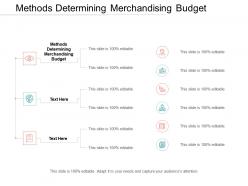 Methods determining merchandising budget ppt powerpoint presentation infographic template slide cpb