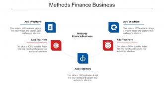 Methods Finance Business Ppt Powerpoint Presentation File Skills Cpb
