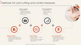 Methods For Cost Cutting And Control Measures