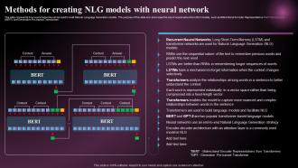 Methods For Creating NLG Models With Neural Network Ppt Information