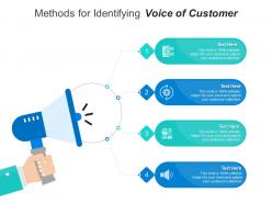 Methods for identifying voice of customer infographic template