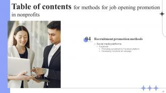 Methods For Job Opening Promotion In Nonprofits Strategy CD V Slides Editable