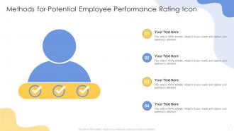 Methods For Potential Employee Performance Rating Icon