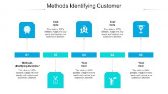Methods identifying customer ppt powerpoint presentation infographic cpb