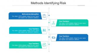 Methods identifying risk ppt powerpoint presentation inspiration deck cpb