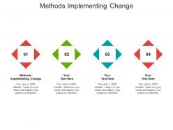 Methods implementing change ppt powerpoint presentation model mockup cpb