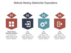 Methods meeting stakeholder expectations ppt powerpoint presentation inspiration graphic tips cpb