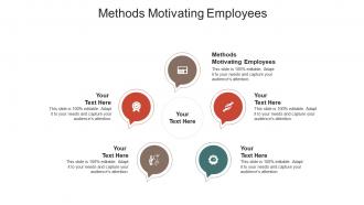 Methods motivating employees ppt powerpoint presentation slides information cpb