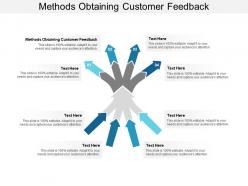 Methods obtaining customer feedback ppt powerpoint presentation show graphics design cpb