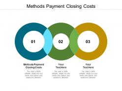 Methods payment closing costs ppt powerpoint presentation pictures influencers cpb