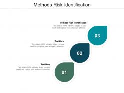 Methods risk identification ppt powerpoint presentation outline graphics pictures cpb