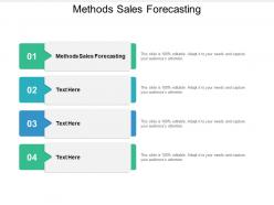 Methods sales forecasting ppt powerpoint presentation inspiration rules cpb