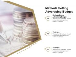 Methods setting advertising budget ppt powerpoint presentation styles grid cpb