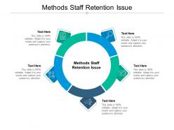 Methods staff retention issue ppt powerpoint presentation icon introduction cpb