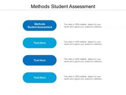Methods student assessment ppt powerpoint presentation infographics file formats cpb