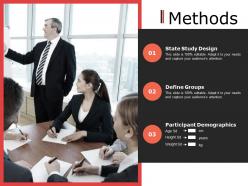 Methods study design ppt powerpoint presentation layouts diagrams
