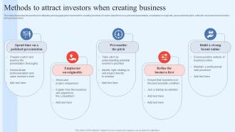 Methods To Attract Investors When Creating Business