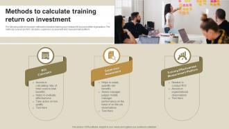Methods To Calculate Training Return On Investment