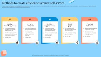 Methods To Create Efficient Customer Self Service