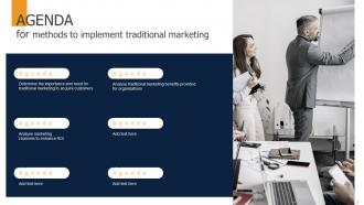 Methods To Implement Traditional Marketing MKT CD V