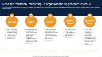 Methods To Implement Traditional Marketing Powerpoint Presentation Slides MKT CD