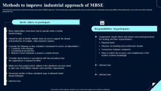 Methods To Industrial Approach Of MBSE System Design Optimization Systems Engineering MBSE